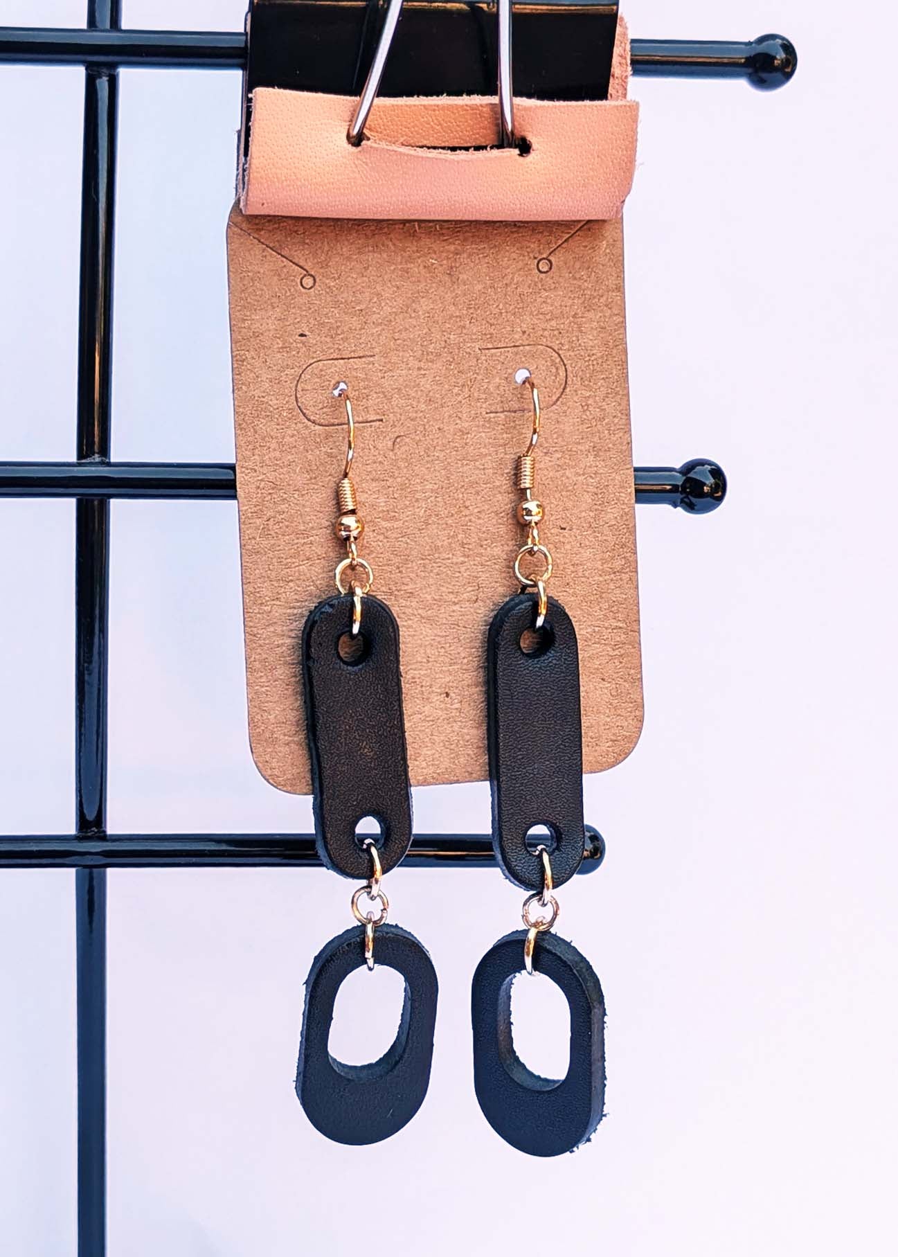 Vachetta Dangle Earrings