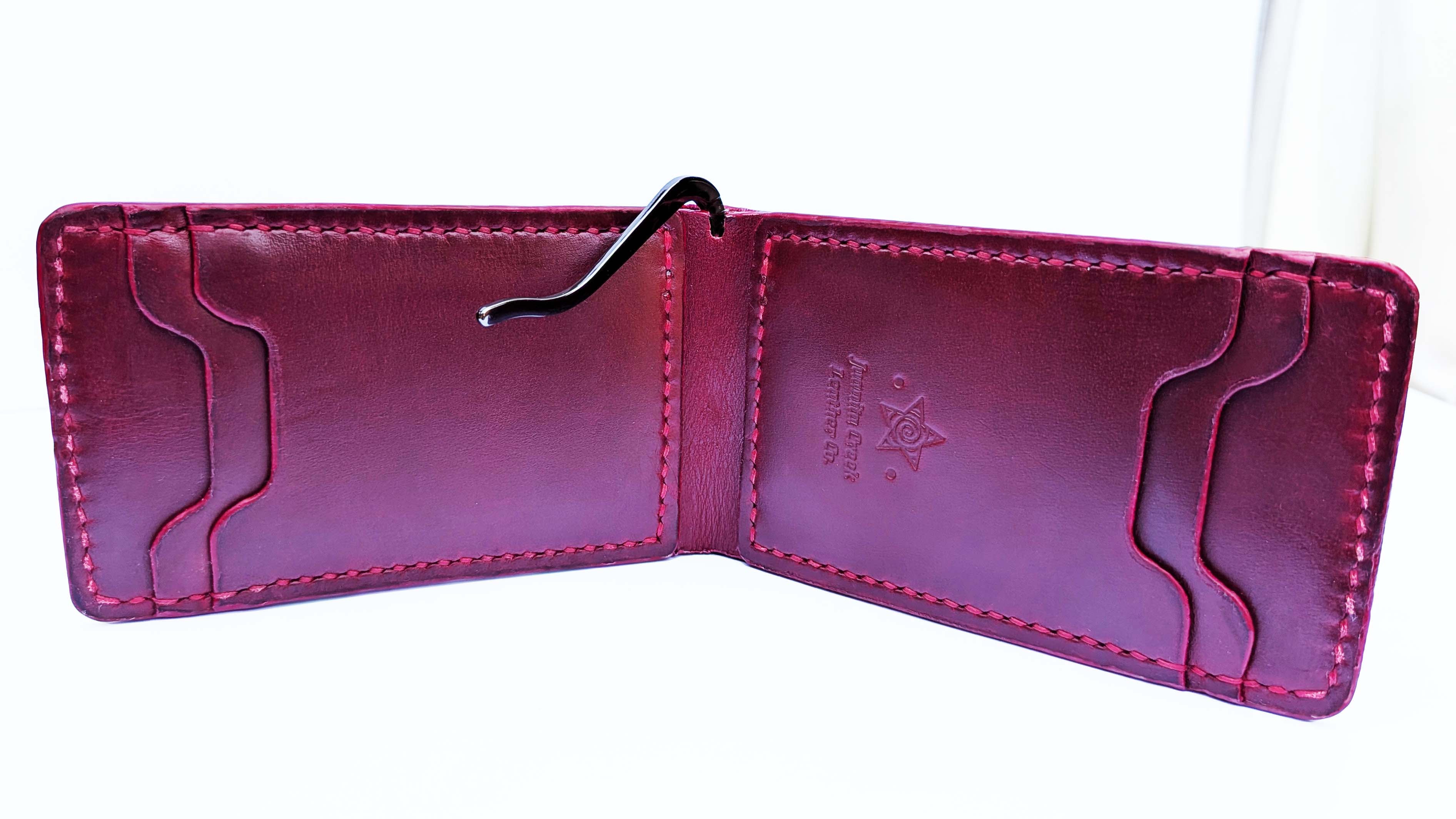 Radek Bi-Fold Money Clip Wallet, Red